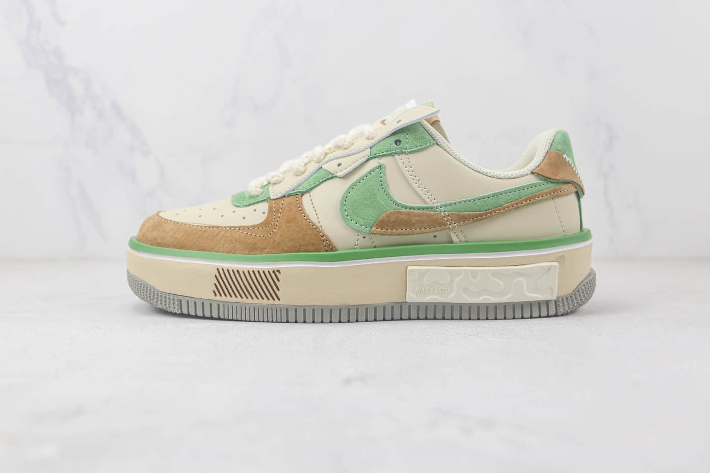 Buy Nike Air Force 1 Fontanka Brown Green Grey CW6688-801 Online