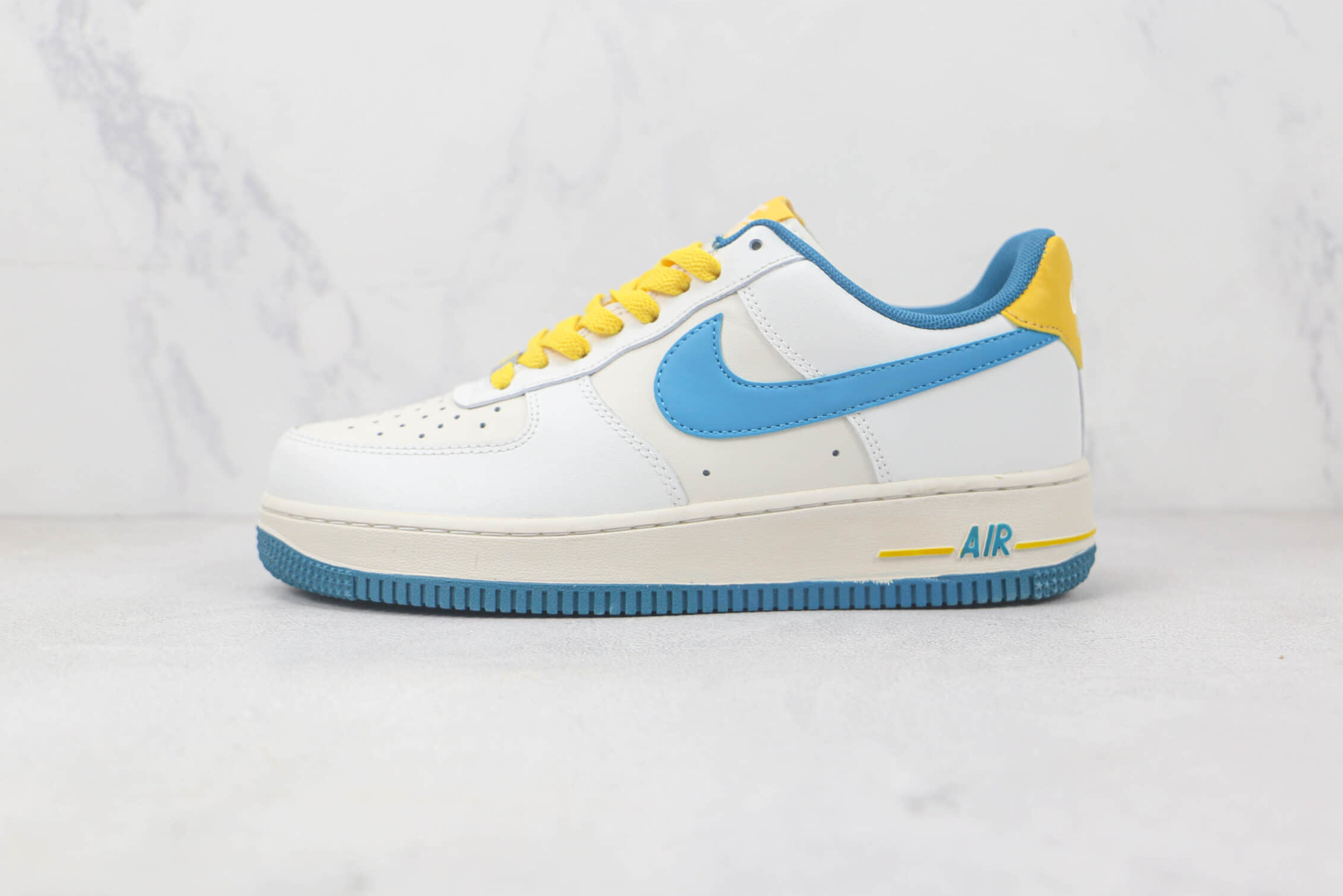 Nike Air Force 1 07 Low White Blue Yellow CW3388-203 - Stylish Sneakers for Any Occasion