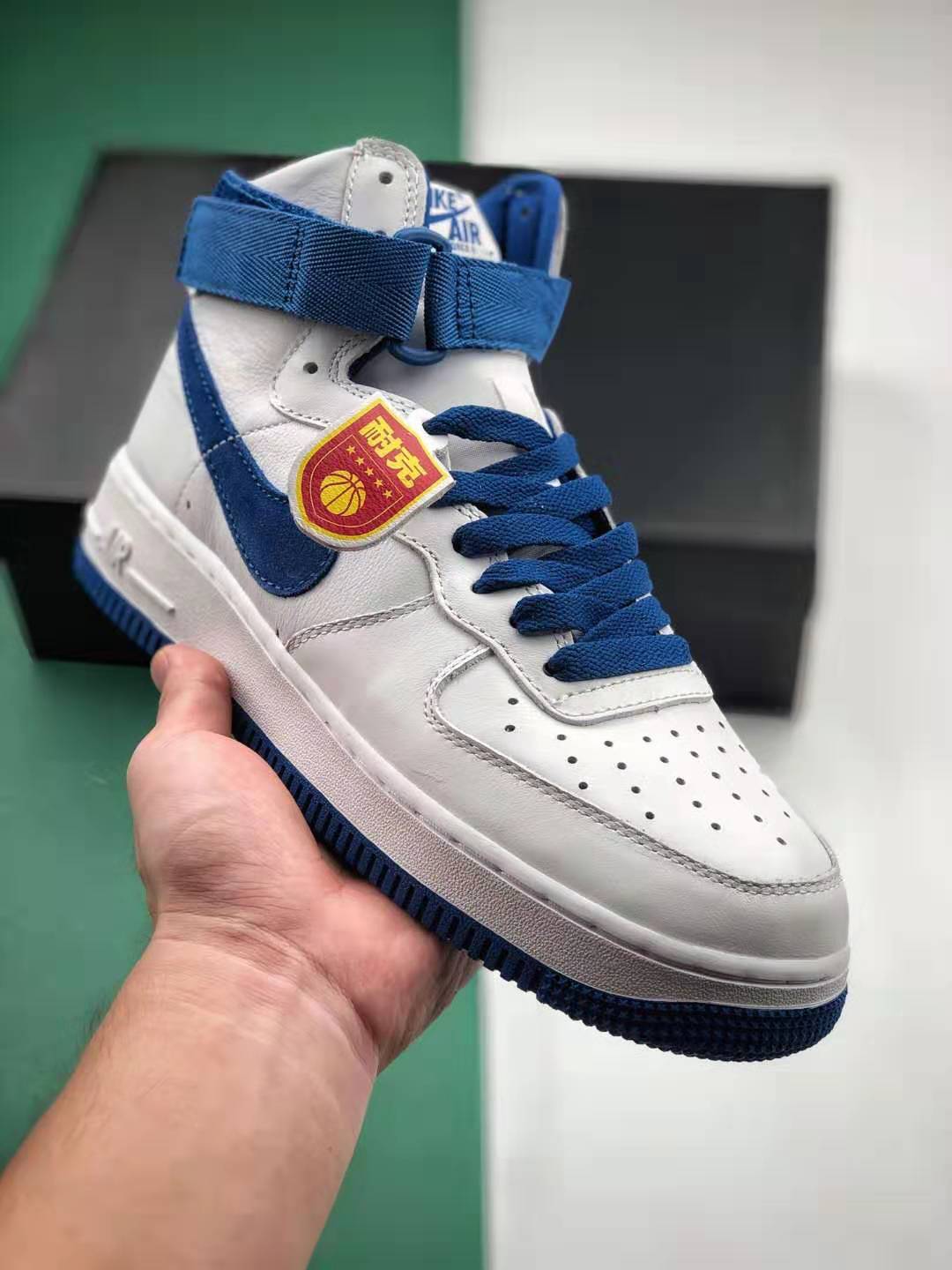 Nike Air Force 1 High White Game Royal Blue - 743546-103