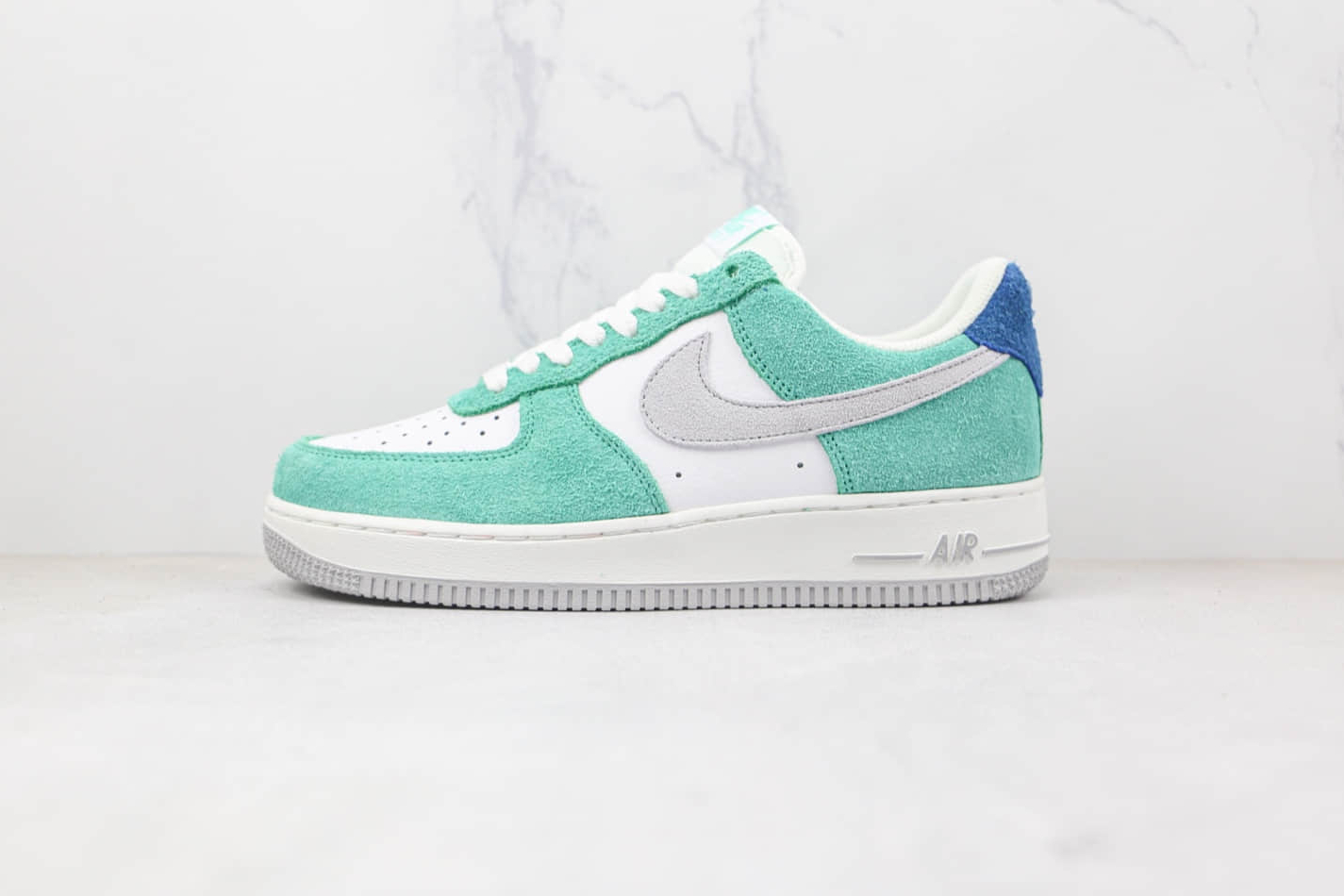 Nike Air Force 1 07 Low White Light Green Suede BQ8988-102 - Shop Now!