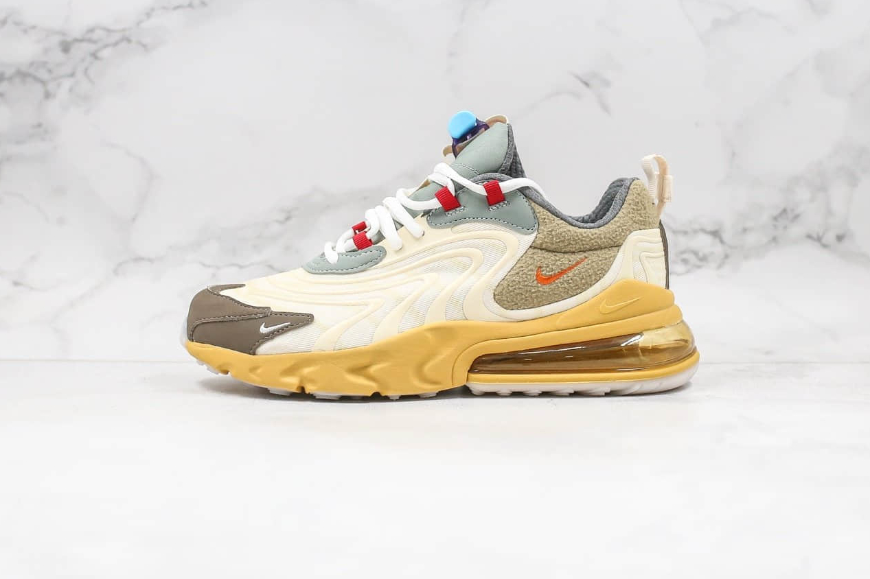 Travis Scott x Nike Air Max 270 React Cactus Trails - Light Cream Starfish Dark Hazel | CT2864 200